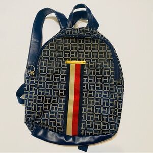 Tommy Hilfiger Women's Classic Leather Backpack Black/Gold